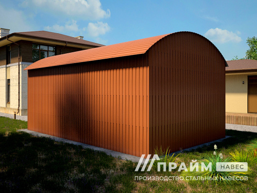 Ангар из профнастила №9 - фото 791
